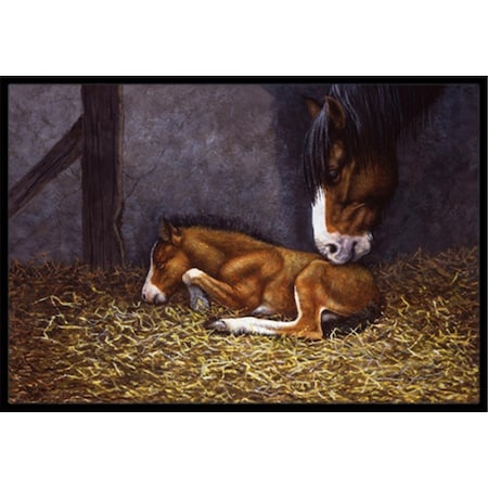 Micasa Horse and Her Foal Indoor or Outdoor Mat, 24 x 36 MI11008